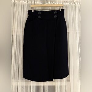 Fendi dark blue midi skirt